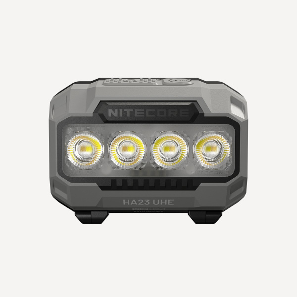 Фонарь налобный NiteCore HA23 UHE 600Lum (Черный/Серый, MCT 3000-6500K; +3шт*AAA)